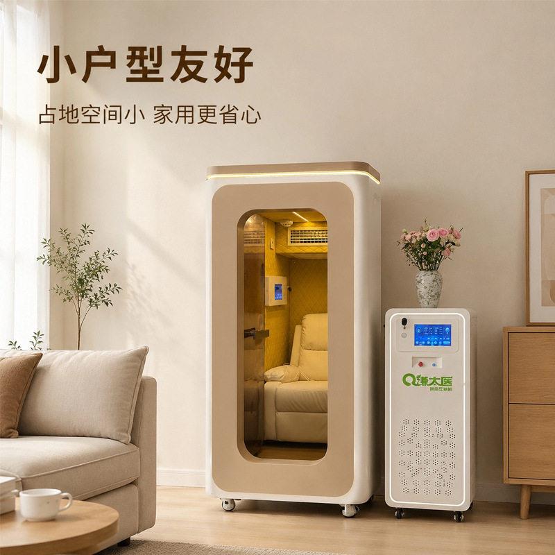 小型家用氧舱1.5ATA智能语音控制美容补氧抗疲劳富氧离子微压氧舱