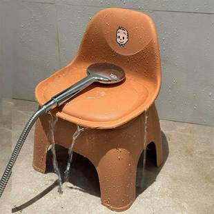 【浴室好物】浴室洗澡凳卫生间专用凳子孕妇淋浴凳防滑矮凳靠背椅