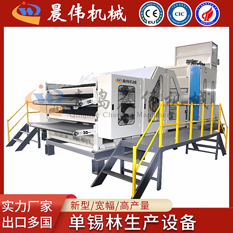 单锡林双道夫梳理机新型宽幅高产量单锡林设备厂家直销出口多国