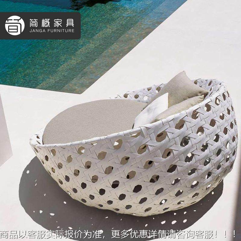 户外日光23060712防浴沙发躺床藤滩沙床防水晒PE仿藤沙发休编闲泳,住宅家具,藤/竹沙发,淘宝优惠券,粉丝福利购,淘宝优惠卷
