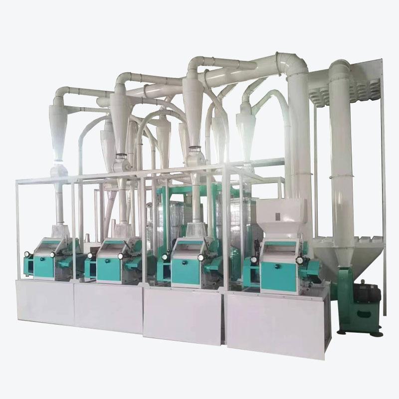 全自动四机组合式面粉机小麦磨粉机磨面机粮食加工机械设备