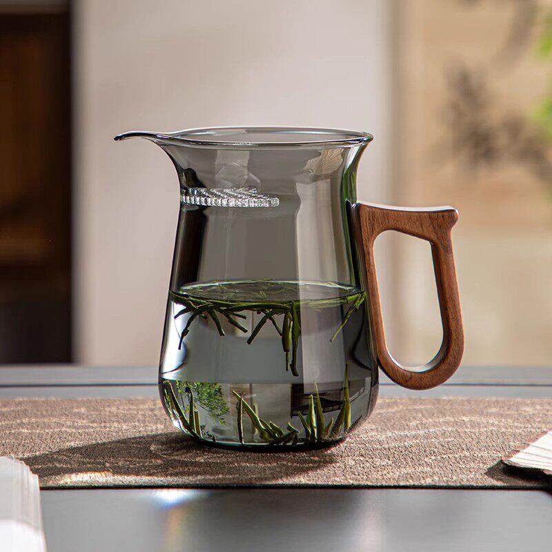 玻璃月牙泡茶壶茶水分离加厚一体过滤耐高温分茶器办公室公道杯子