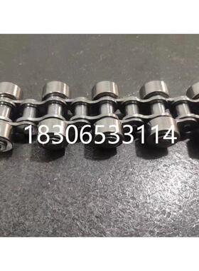 厂家直销08B10A12A16A双侧滚轮链条双节距平行滚轮千鸟滚轮链条