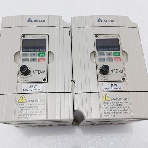 议价VFD015M21 变频器 台达M系列 1.5KW 220V 调速装置维修