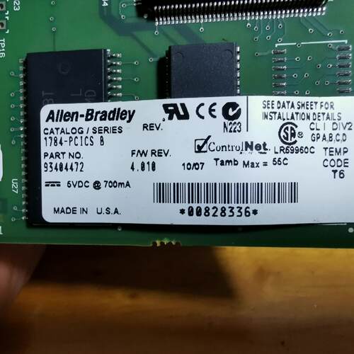 议价1784-PCICS/B AB罗克韦尔 ControlNet工控通讯卡维修