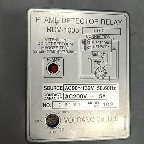 议价RDV-1005-100 火焰检测继电器 VOLCANO 工业工控元件维修