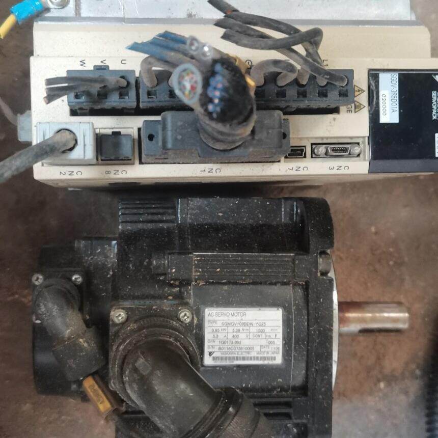 议价SGDV-3R5D01A SGMGV-09DDB-YG25 安川5系1.0kw伺服套件维修