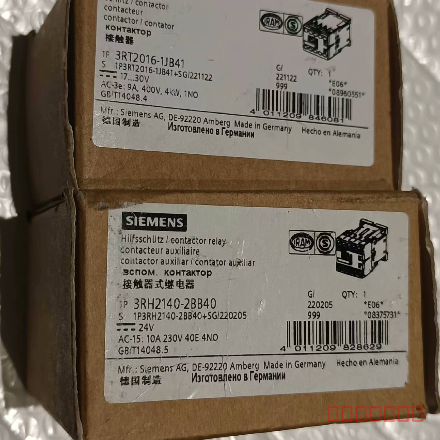 议价全新西门子接触器3RT2016-1JB41和3RH2140-维修