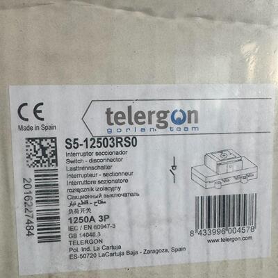 议价S5-12503RS0 telergon 负荷隔离开关 1250A 3P维修
