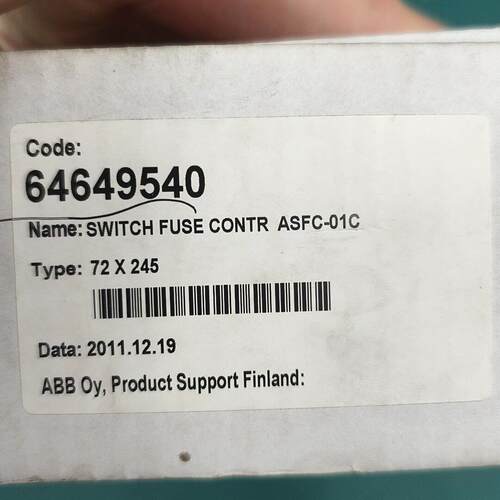 议价ASFC-01C 72 X 245 开关熔断器控制器 ABB工业工控配件维修