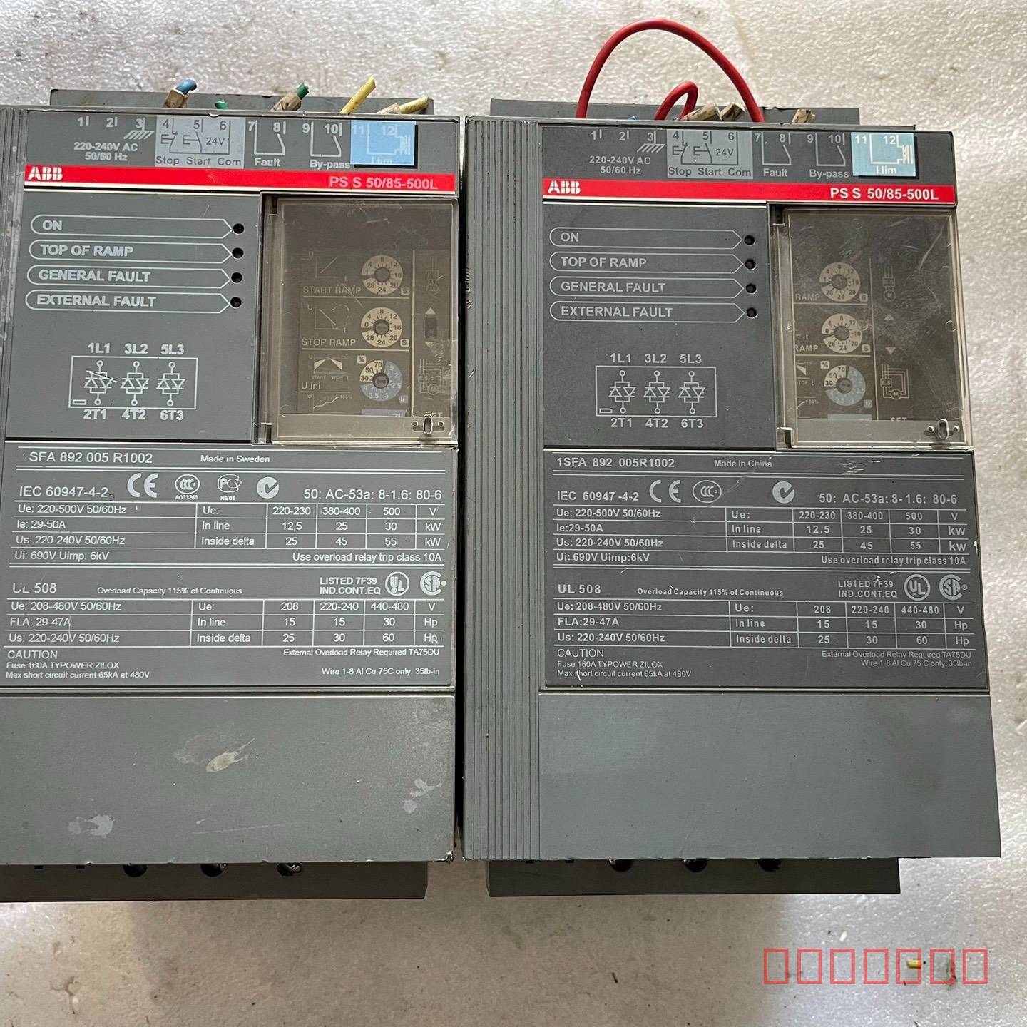 议价正品ABB软启动器PSS50/85-500L 25KW维修