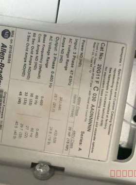 议价AB罗克韦尔变频器20G11FC030AA0NNNNN，Po维修