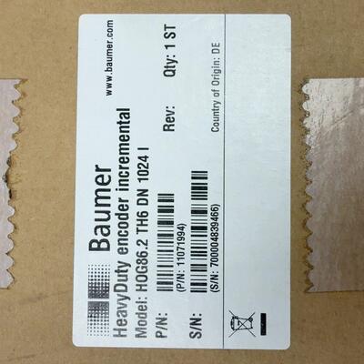 议价HOG86.2 TH6 DN 1024 I 增量编码器 Baumer堡盟工控配件维修