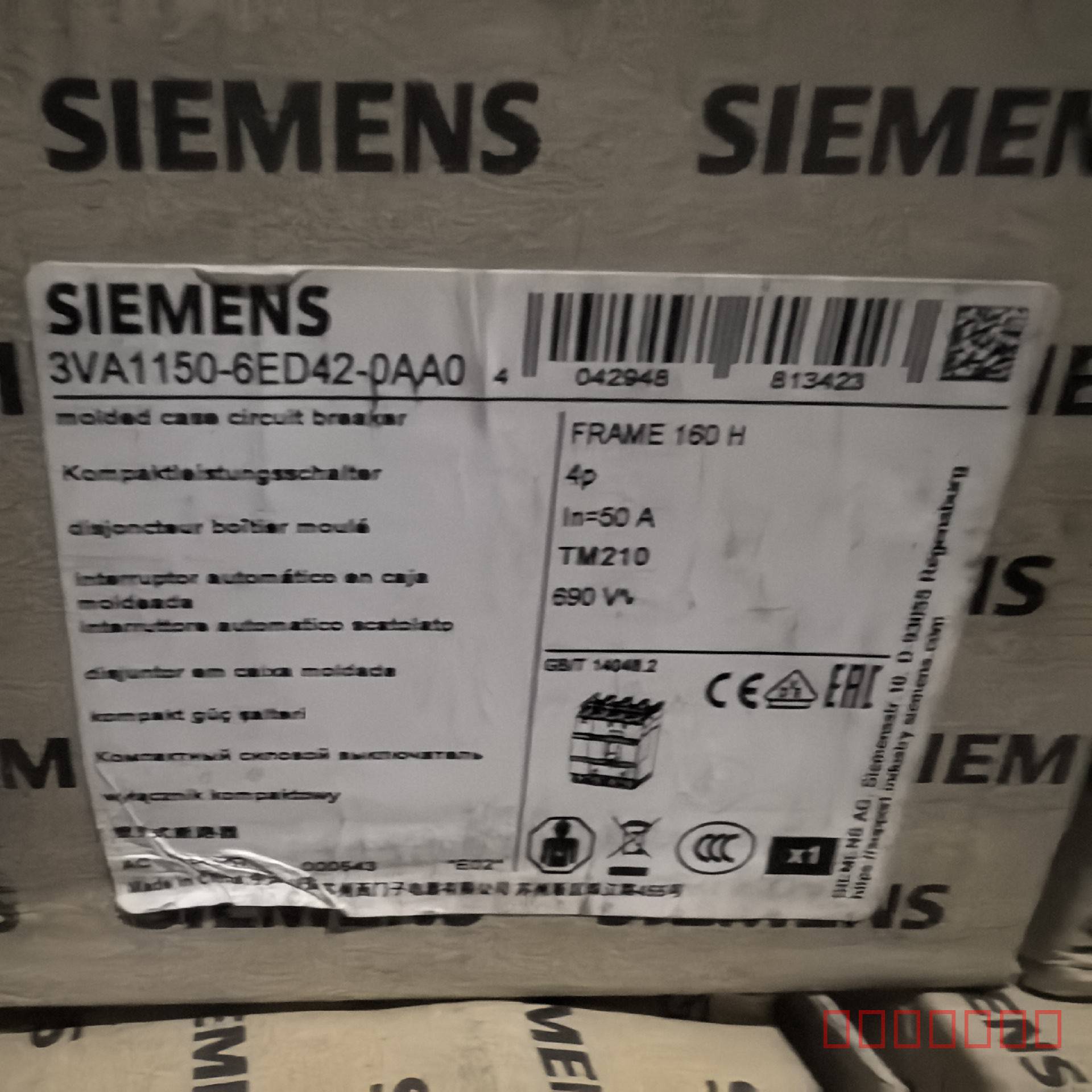 议价西门子塑壳断路器 3VA1150-6ED42-0AA0，16维修