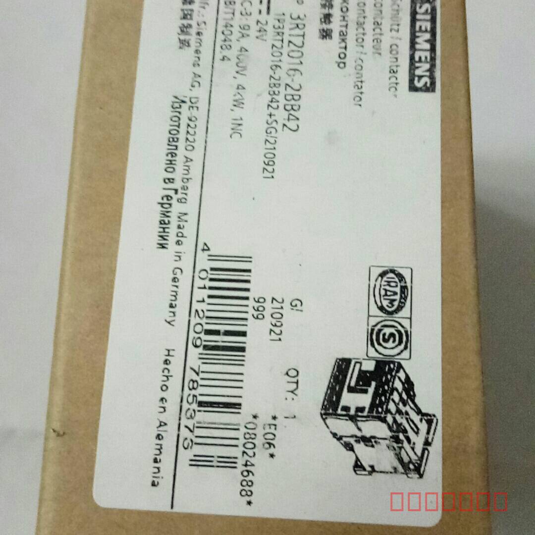 议价西门子3RT2016-2BB42接触器现货一个需维修