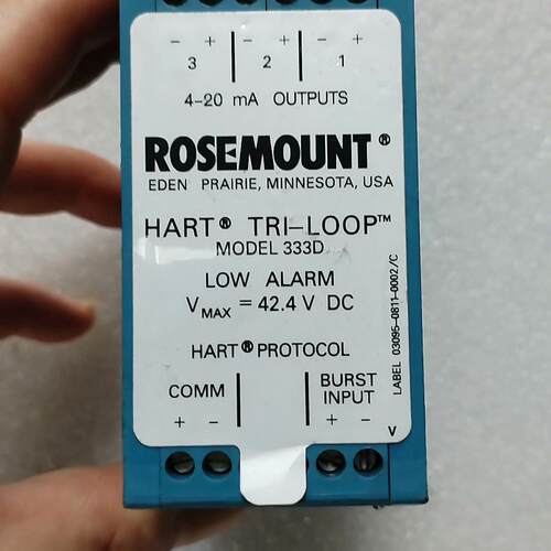 议价333D ROSEMOUNT HART TRI-LOOP信号模块 工业工控配件维修