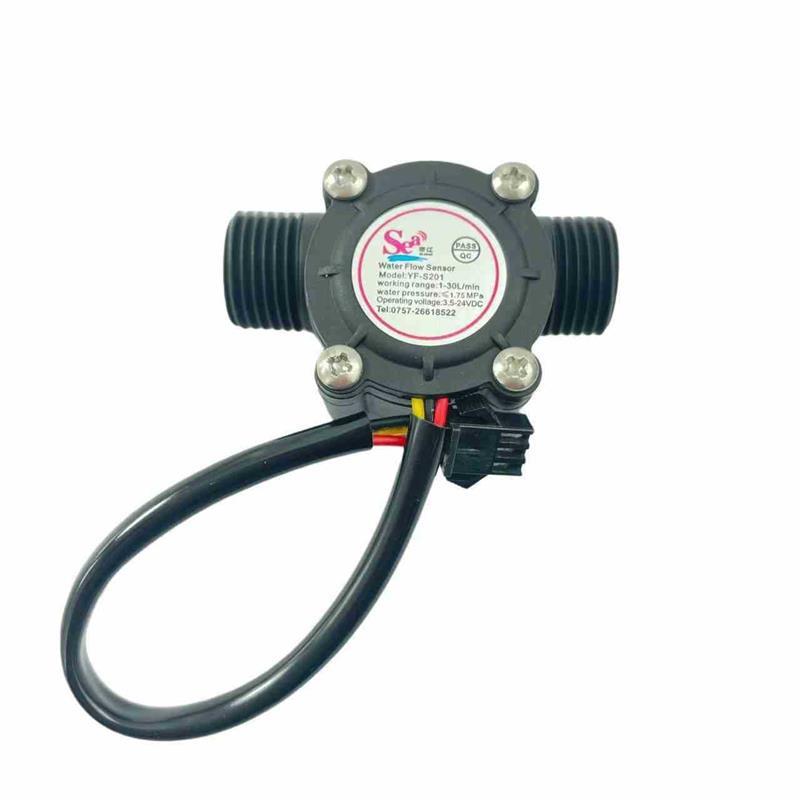 YF-S201霍尔水流量传感器壁挂炉一体机农业灌溉定量灌装机四5-24V