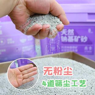 这猫砂真干净 雌毛球 未卡天然钠基膨润土猫砂除臭无尘矿石猫沙