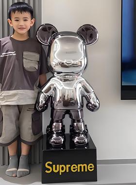 暴力熊客厅电视柜落地装饰品摆件新款2025高档轻奢祇进不出存钱罐