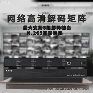 器視頻綜合管理平臺支持ONVIF16 H265網(wǎng)絡監(jiān)控解碼 36分割4路輸出