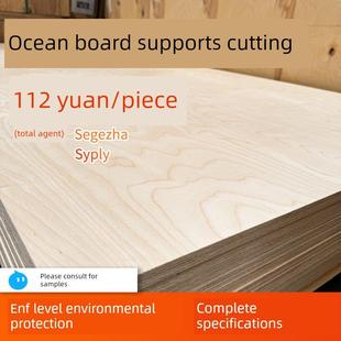 进口桦木海洋板定制切割饰面防水潮全桦木整张多层板胶合板海洋板