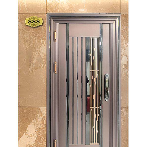 不锈钢门别墅大门农村自建房入户门双开门家用乡村庭院防盗门进户