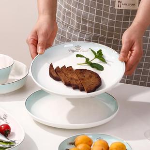 轻奢餐盘创意陶瓷深盘组合现代简约餐具碗碟 盘子菜盘家用2023新款
