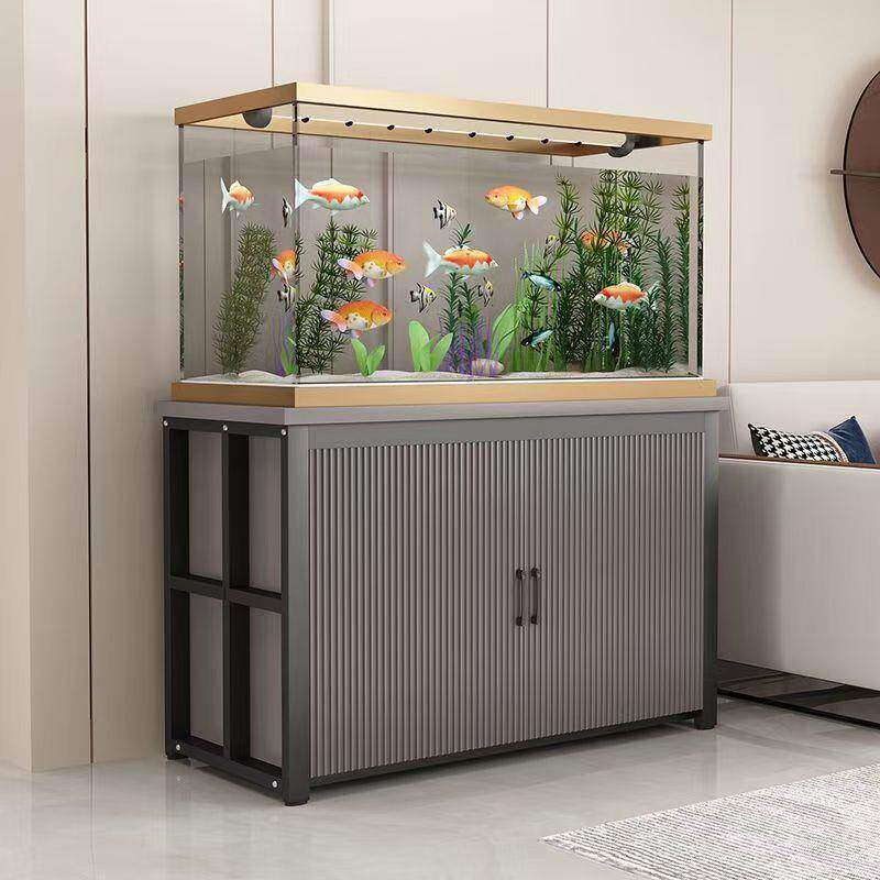 鱼缸底柜鱼缸架金属底架底座草缸鱼缸架子铁艺鱼缸底架水族箱定做