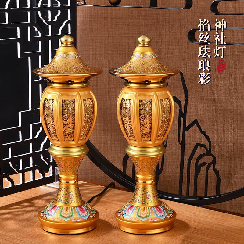 家用合金led佛供灯菩萨长明灯供佛关公招财神爷佛前供灯插电一对