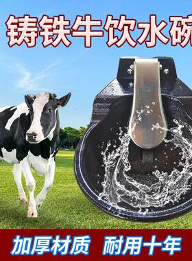 牛用饮水碗加厚铸铁吃水碗自动饮水器特大号喂水器喝水槽喂牛水槽