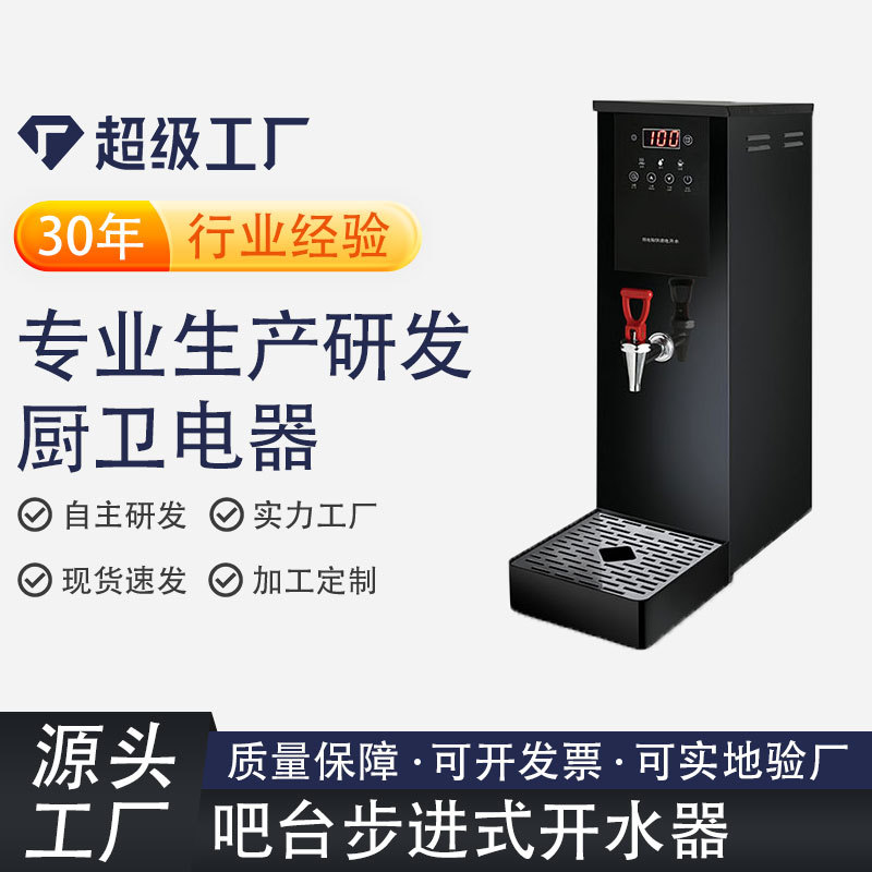30升大容量吧台机商用饮水机开水机跨境开水器奶茶店用带过滤