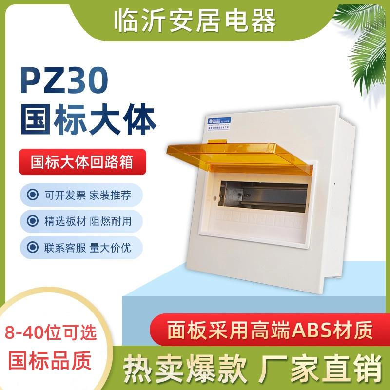 家用PZ30配电箱工程用明装空气开关箱暗装国标大体总控空开盒定做