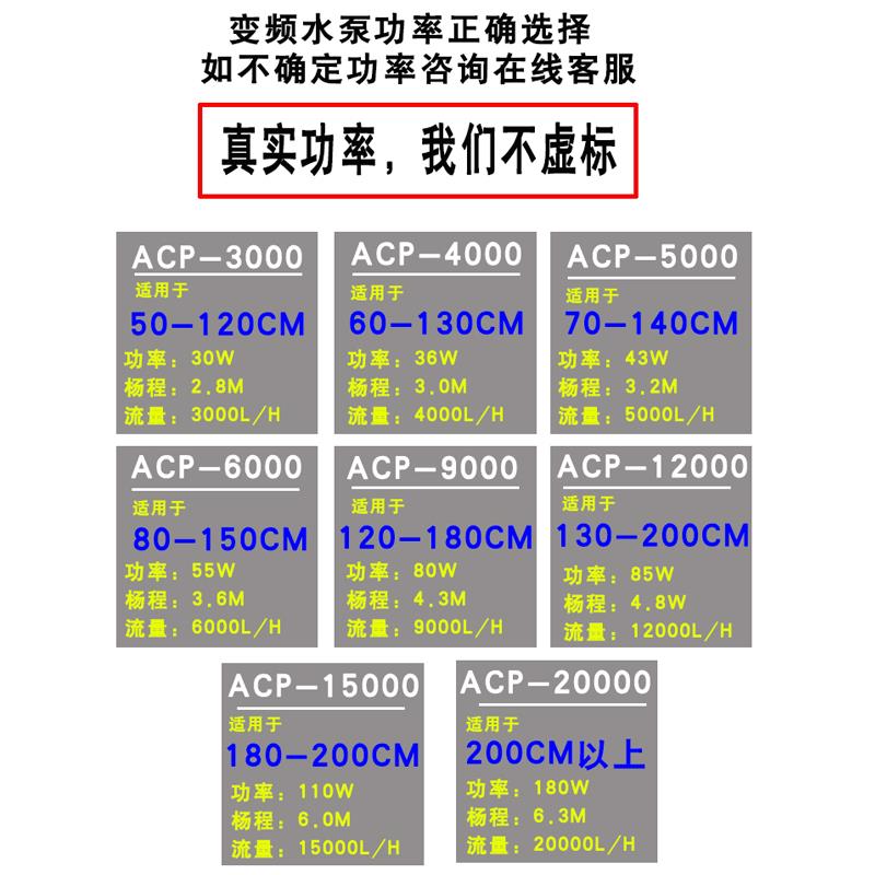 享庭鱼缸超静音潜水泵变频水泵鱼池抽水循环泵小型水陆两用过滤器