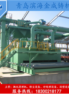 Q58系列悬链式抛丸清理机青岛滨海金成Q383连续式抛丸机今日价格