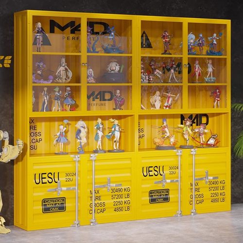 工业风手办展示柜乐高产品展示架商用陈列柜子潮玩货架玻璃书柜