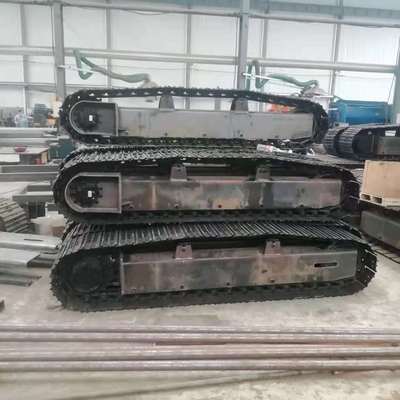 现货 行走运输车  收割机橡胶履带底盘 液压驱动钢制 履带底盘