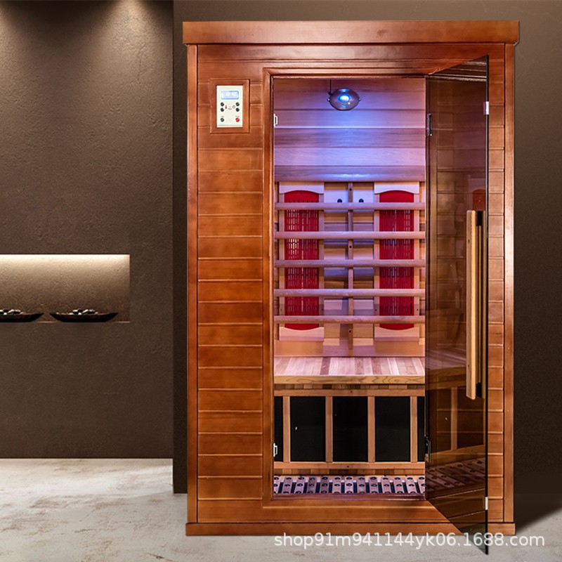斯蒙达汗蒸房家用商用木桑拿房托玛琳 桑拿浴箱单人双人汗蒸桑拿