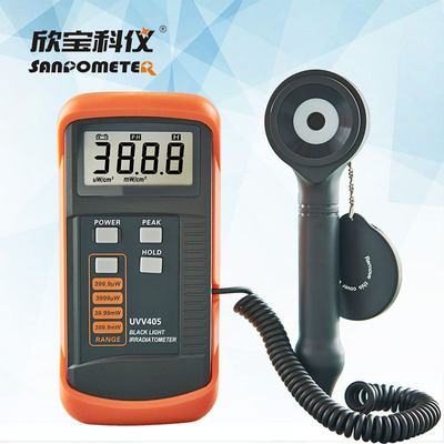 深圳欣宝UVV405黑光辐照计、黑光紫外线照度计UVV
