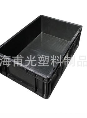 供应EU系列防静电箱EU46148加强底防静电物流箱600*400*148黑色箱