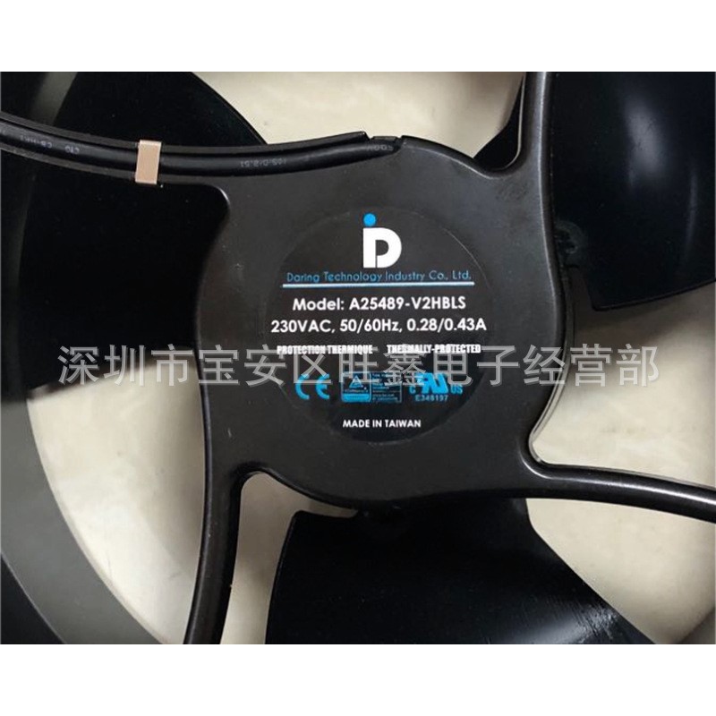 A25489-V2HBLS达盈daring 230V 50/60HZ 0.28/0.43A暴力轴流风机