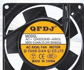 QFDJ AC380V QA9253HB-AWGL 机箱机柜散热轴流风机