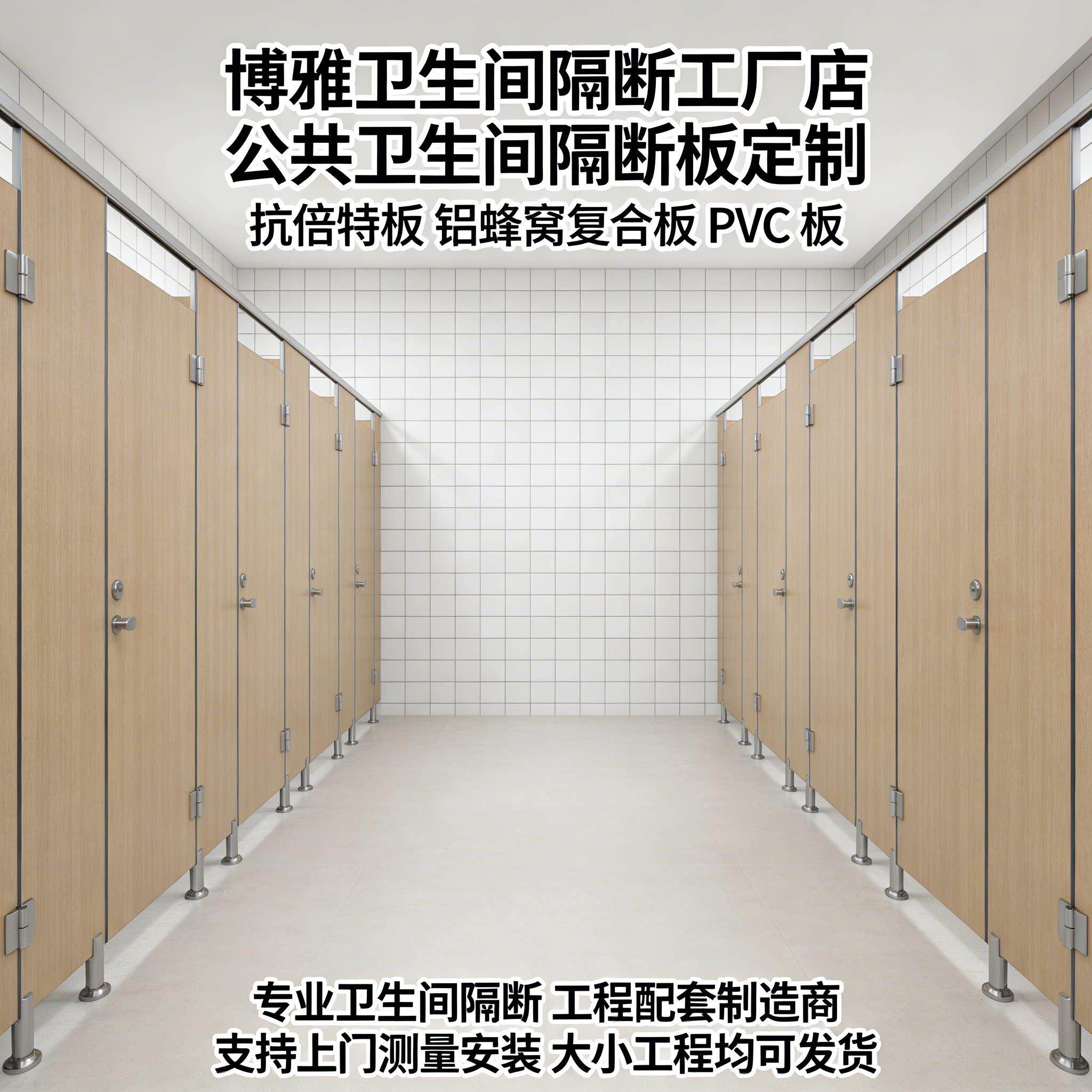 公共卫生间隔断板铝蜂窝金属PVC塑钢板富美家抗倍特板厕所隔断门
