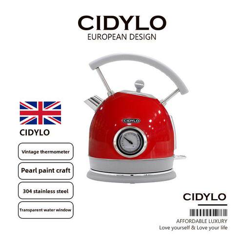 英国CIDYLO电热水壶保温一体烧水壶家用覆古恒温智能电热水壶1.8L