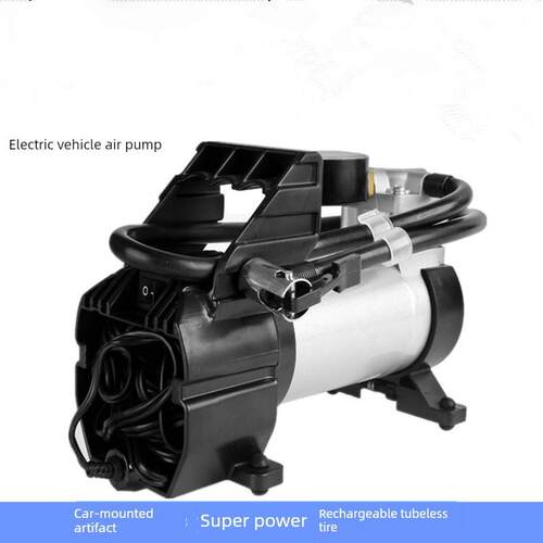 新良盛汽车充气泵电瓶车充气泵48V60V64V72V12v汽车充气专用123B