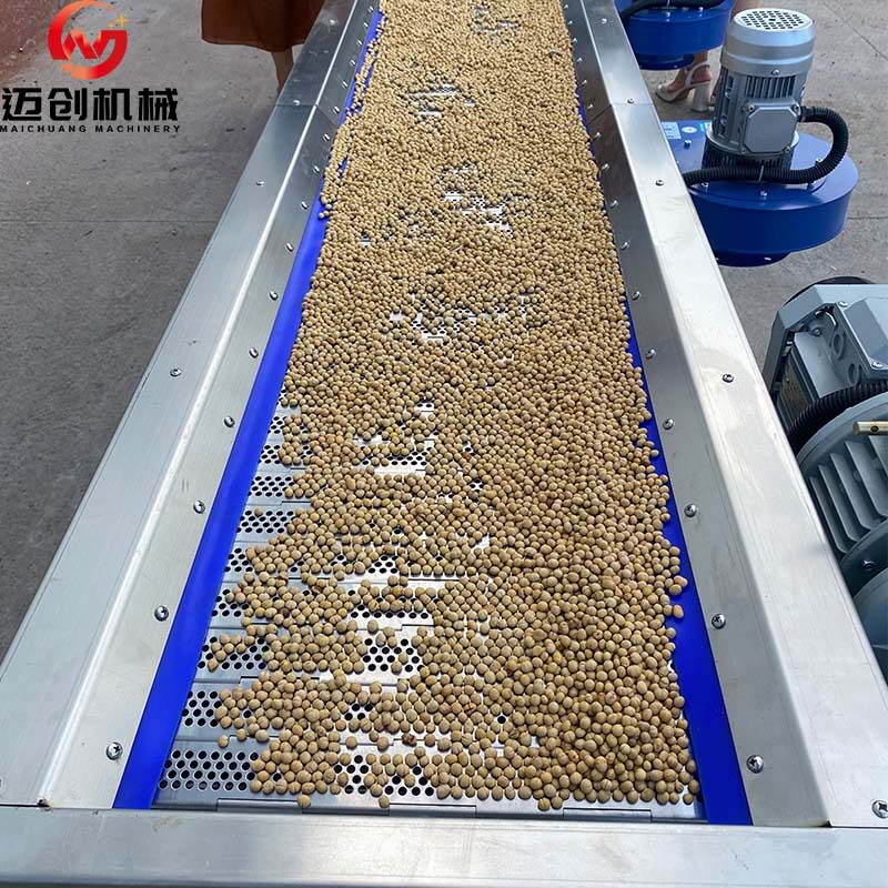 大型连续式炒黄豆机器 多功能电磁炒货机 豆粕小麦胚芽炒制机器