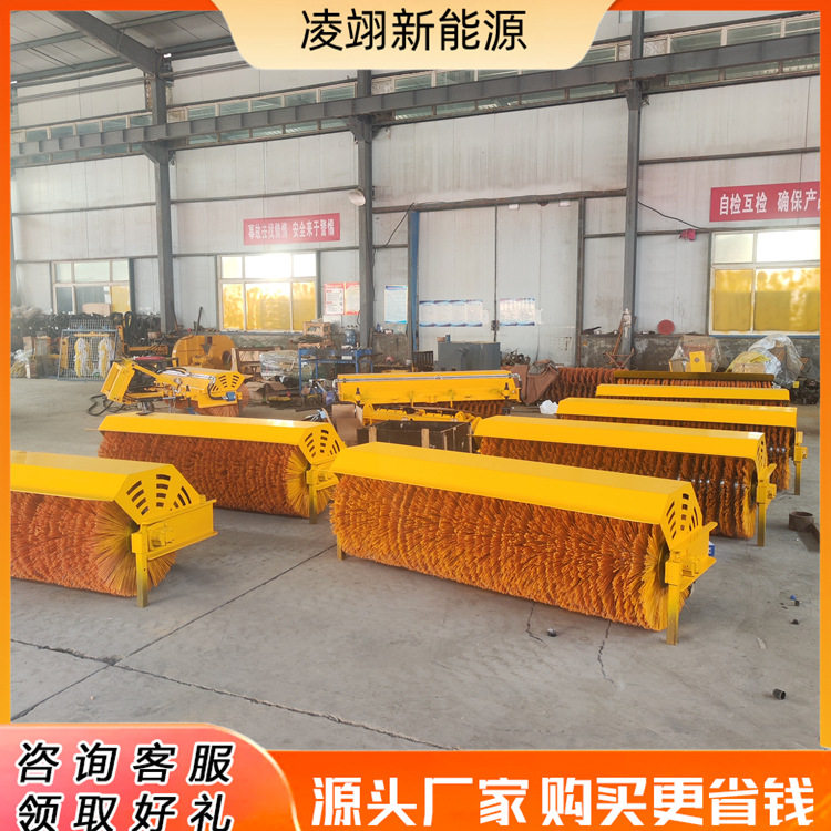 车载式扫雪机滚刷市政道路扫雪可拆卸清雪滚刷路面除雪刷