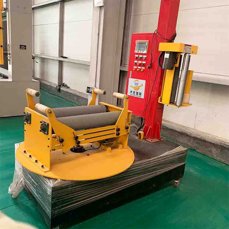 山东大宏 小圆筒缠绕机 滚筒式纸轴卷绕包装机 小裹包机