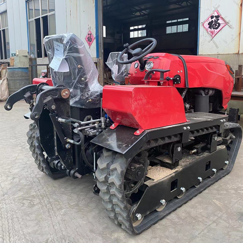 履带式微耕机乘坐式农田耕地开沟旋耕机大棚果园水旱两用旋耕机