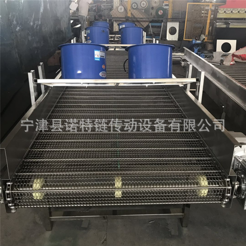 食品烘干流水线网带输送机食品蒸煮果蔬清洗304不锈钢网带输送带