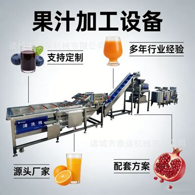 石榴汁生产加工设备小型荔枝饮料生产线整套雪莲果汁生产设备